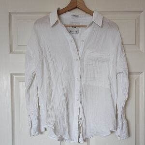 Abercrombie & Fitch Oversized White Shirt